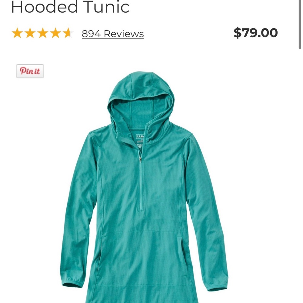 L.L. Bean Sand Hooded Tunic